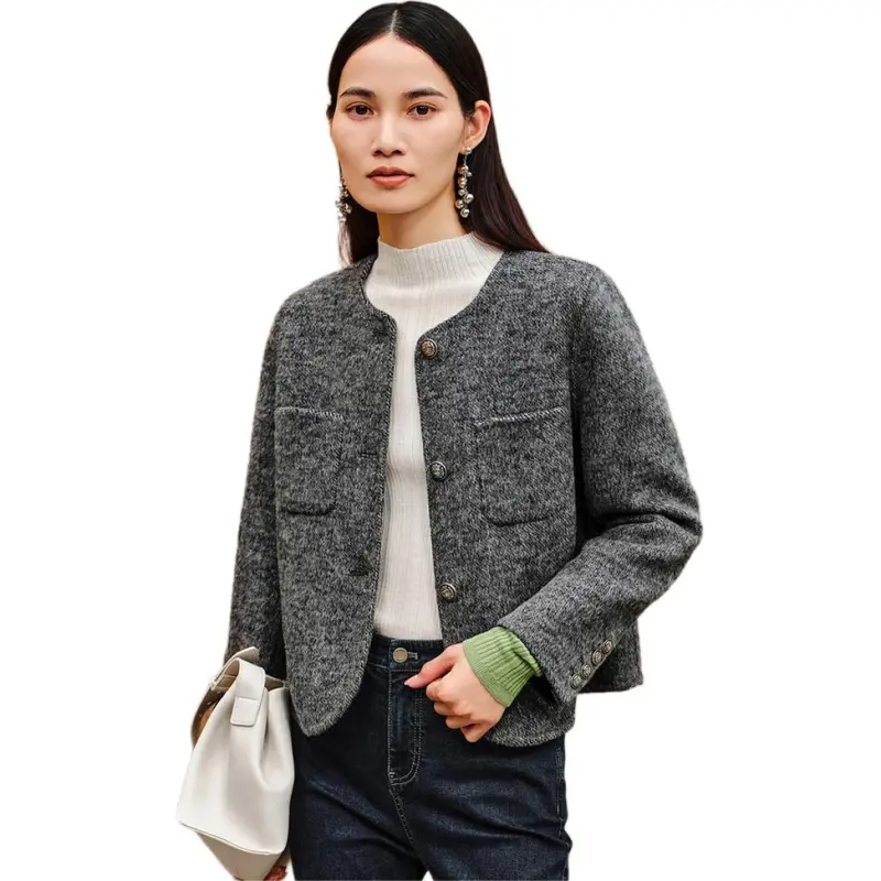 INSUN Cropped Coats Women's-2