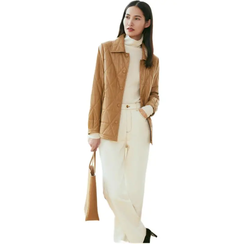 INSUN Puffer Jackets Women's Camel-2