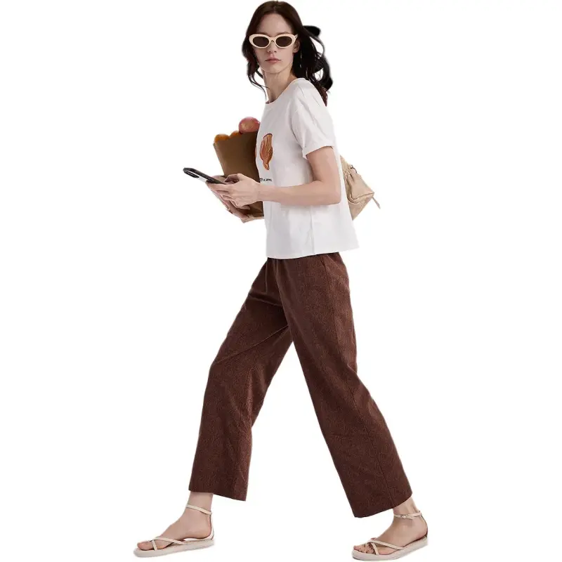 Desigual Casual Pants Women's Caramel Brown-5