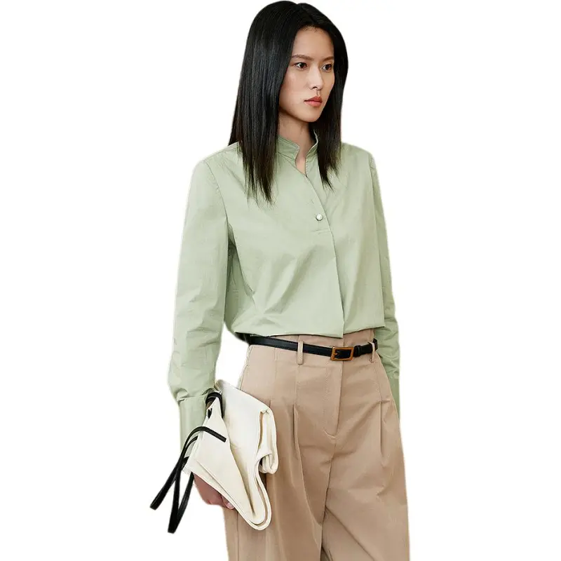 INSUN Shirts Women's Grass Green-4