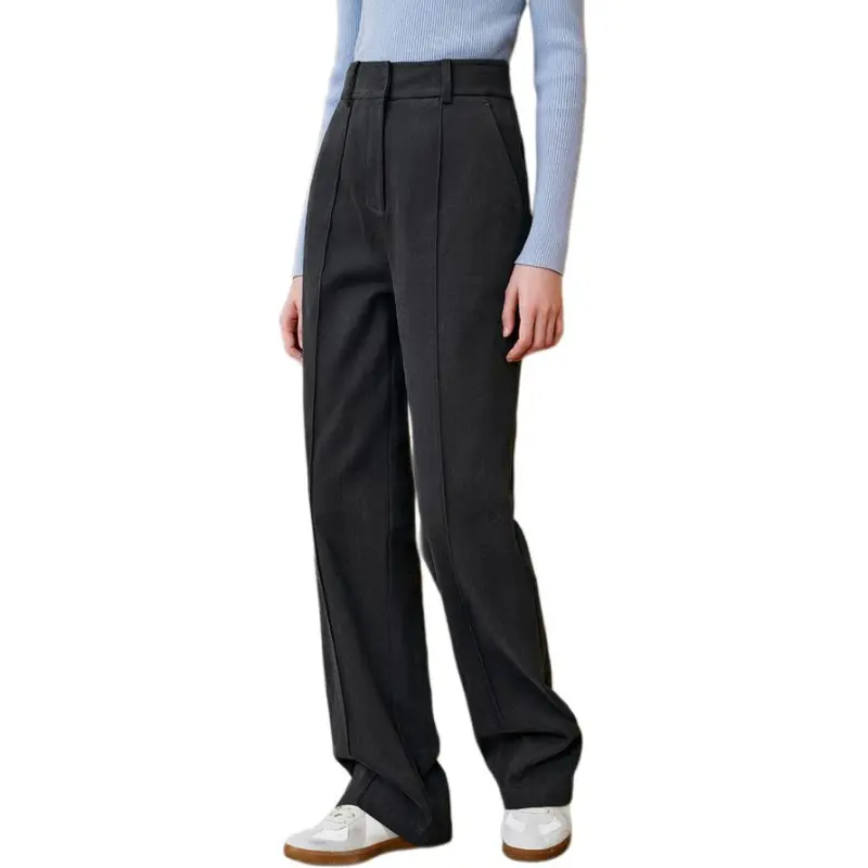 INSUN Casual Pants Women's Smoke Gray-3
