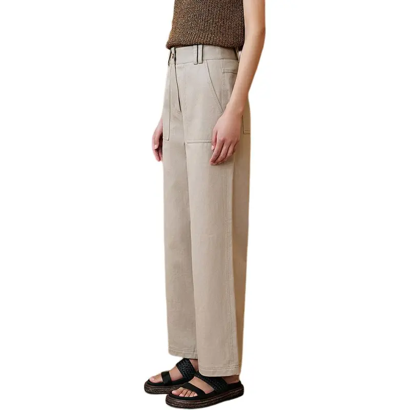 INSUN Cargo Pants Women's Light Khaki-4