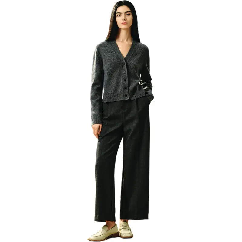 INSUN Cashmere Sweaters Women's Gray-1