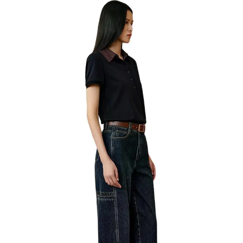 INSUN Polo Shirts Women's Deep Sea Blue-4