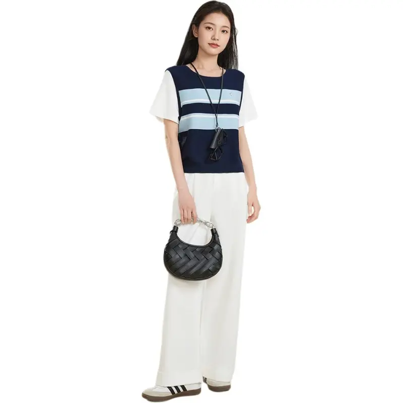 Love to serve Knitwear Women's Blue White Multicolor-3