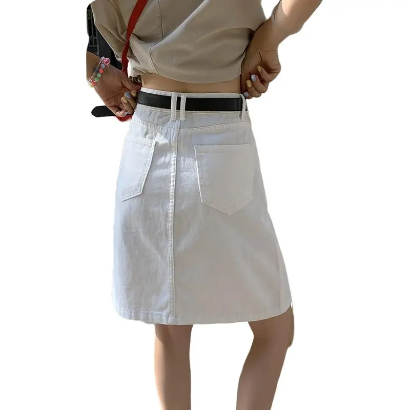YINLEI Denim Short Skirts Women's-1