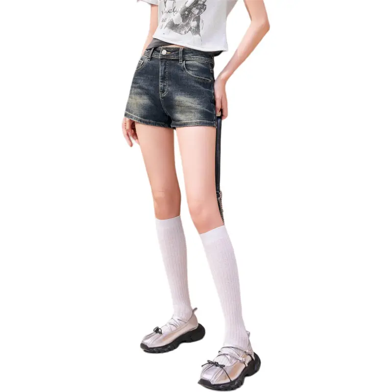 Love To Serve Denim Shorts Women's-2