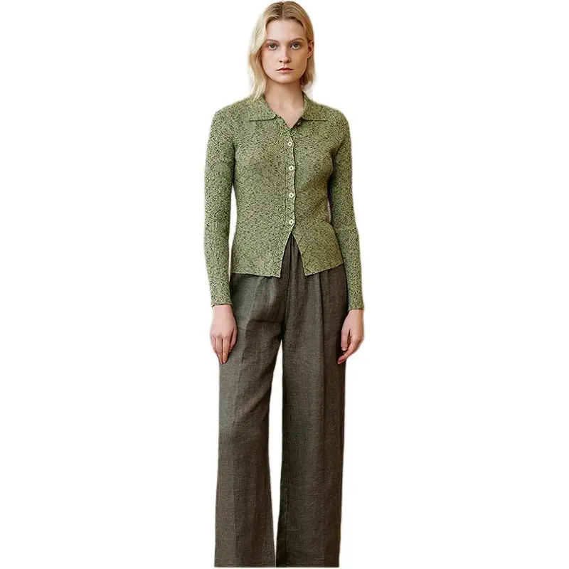 INSUN Shirts Women's Moss Green-1