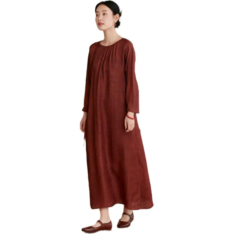 JIXIANGYUER Long Sleeved Dress Women's-1