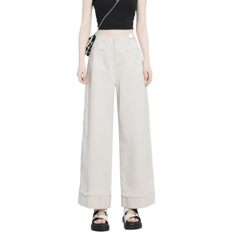 CCAABB Casual Pants Women's IVX/Apricot-3