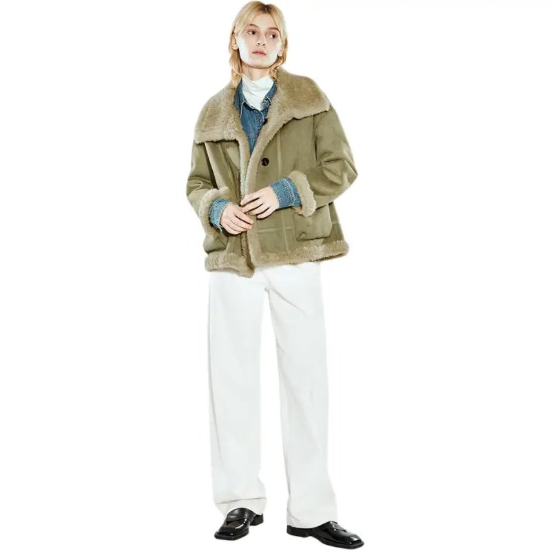 COVERINS Coats Women's Fruit Green-3