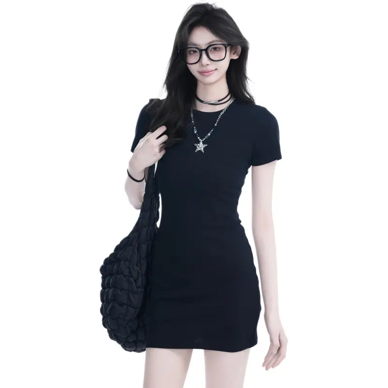 YINLEI Short Sleeved Dress Women's-1