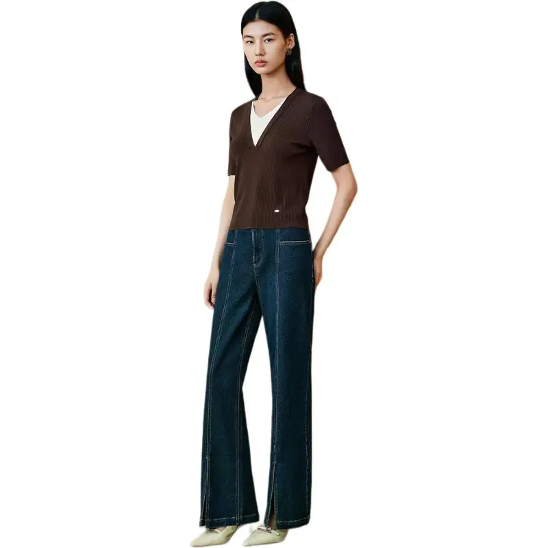 INSUN Knitwear Women's Coffee-1