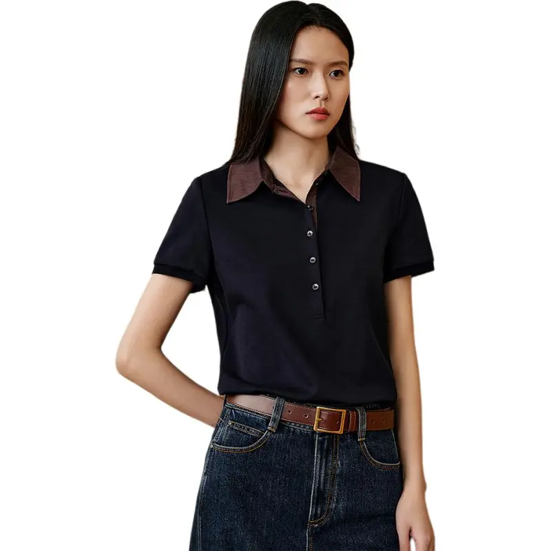INSUN Polo Shirts Women's Deep Sea Blue-5