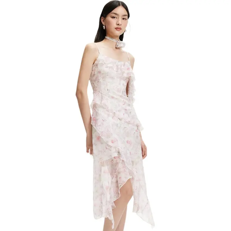 VERO MODA Slip Dresses Women's Light Pink-2