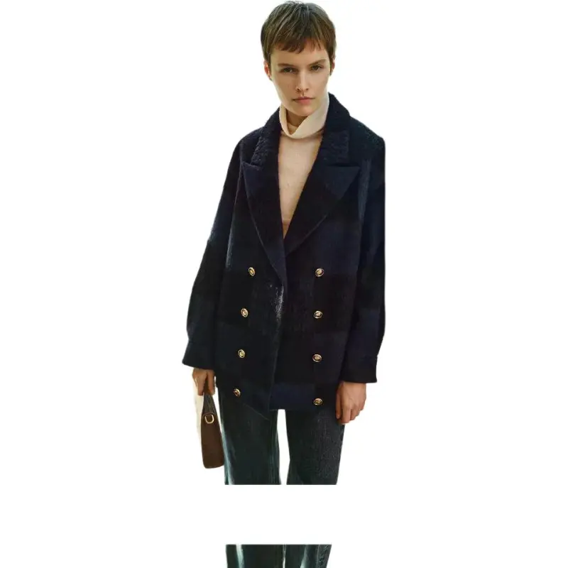 INSUN Coats Women's Navy Blue-1