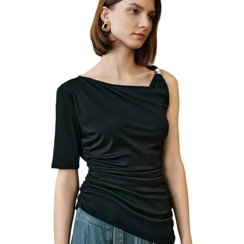 INSUN T Shirts Women's Black-3