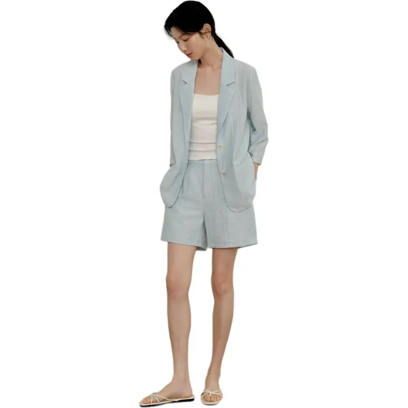 WHITEALLUSION Casual Shorts Women's-4