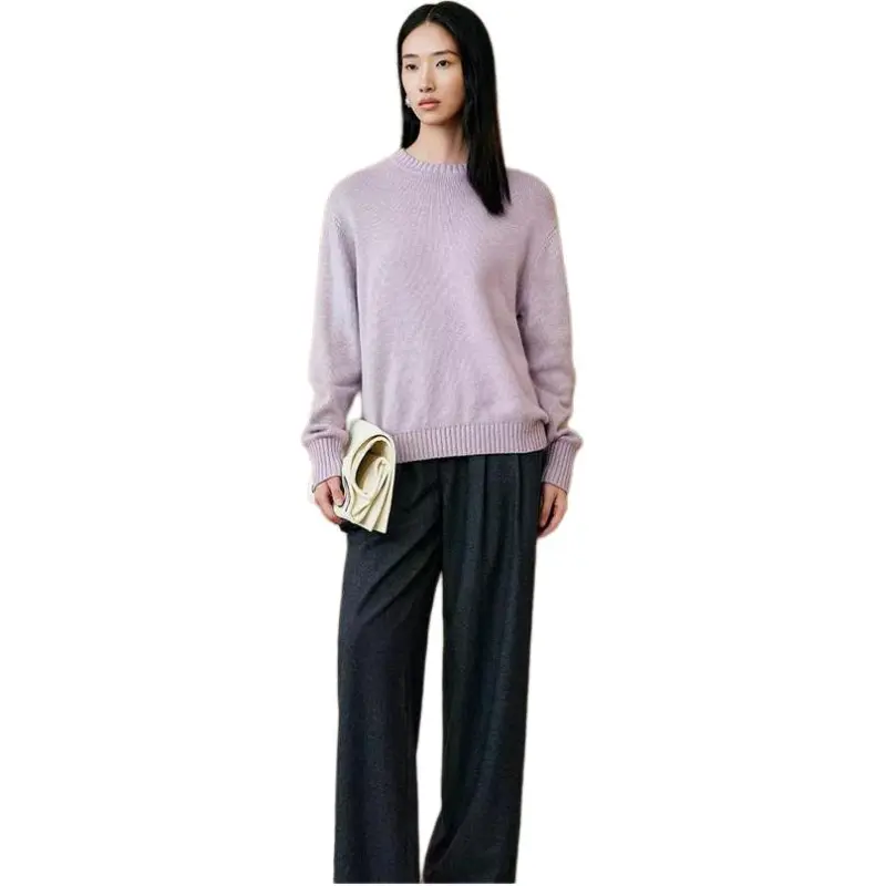INSUN Knitwear Women's Smoky Purple-2