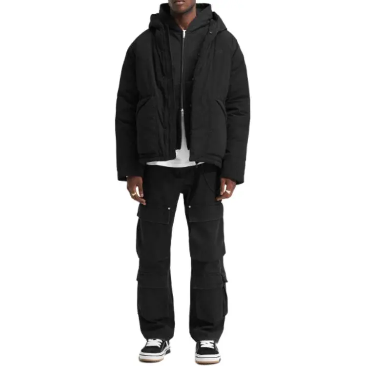 REPRESENT Hooded Puffer Jacket Jackets Coats Men's Black-1