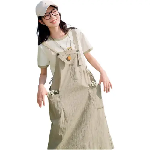 Fragment Two Piece Skirt Sets Women's Gray Green
