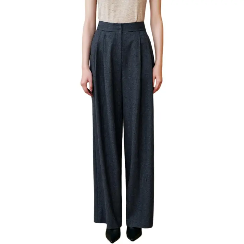 INSUN Casual Pants Women's Deep Sea Blue-3