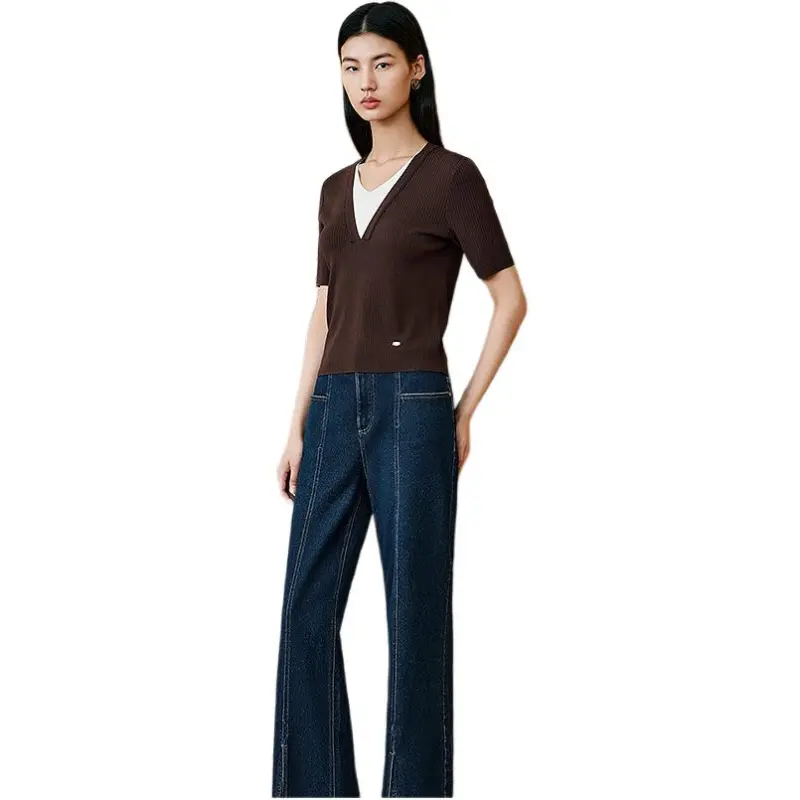 INSUN Knitwear Women's Coffee-2