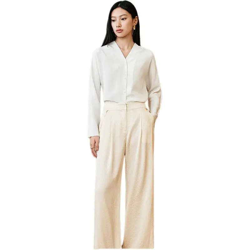 INSUN Casual Pants Women's Beige-1