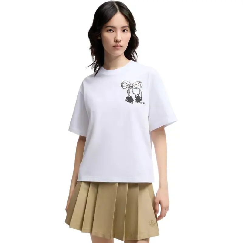 Moncler T Shirts Women's White-2