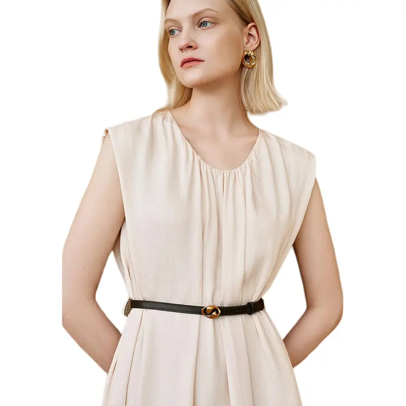 INSUN Sleeveless Dresses Women's Ecru-0