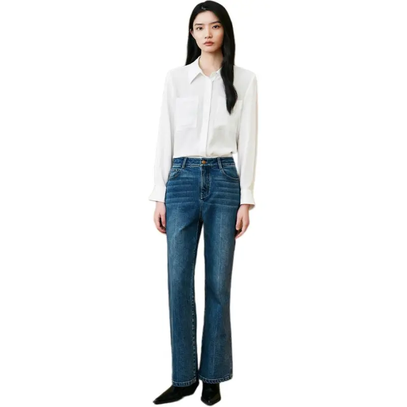 INSUN Jeans Women's Vintage Blue-3