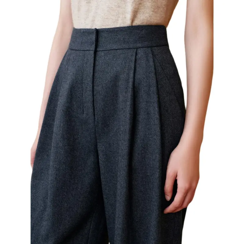 INSUN Casual Pants Women's Deep Sea Blue-5