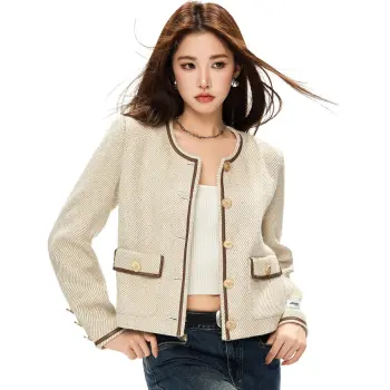 CCAABB Cropped Coats Women's KHX/Khaki