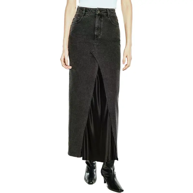 COVERINS Denim Long Skirt Women's-2