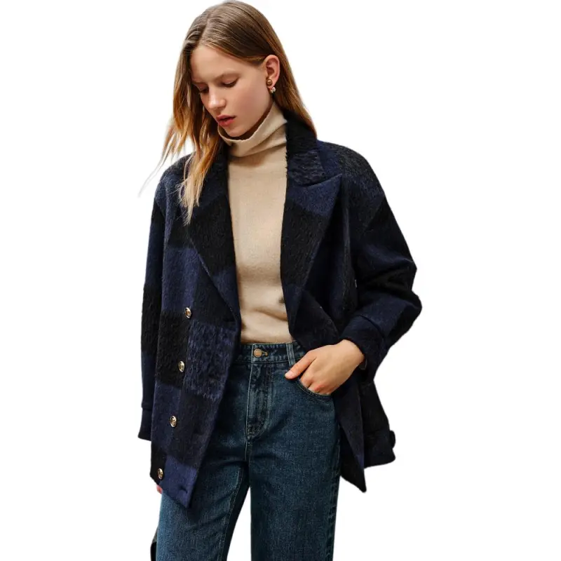 INSUN Coats Women's Navy Blue-3