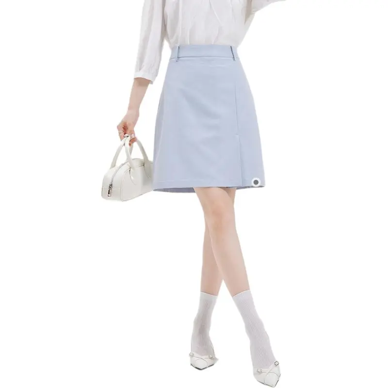 Dajia Poetry Casual Short Skirts Women's Blue-2