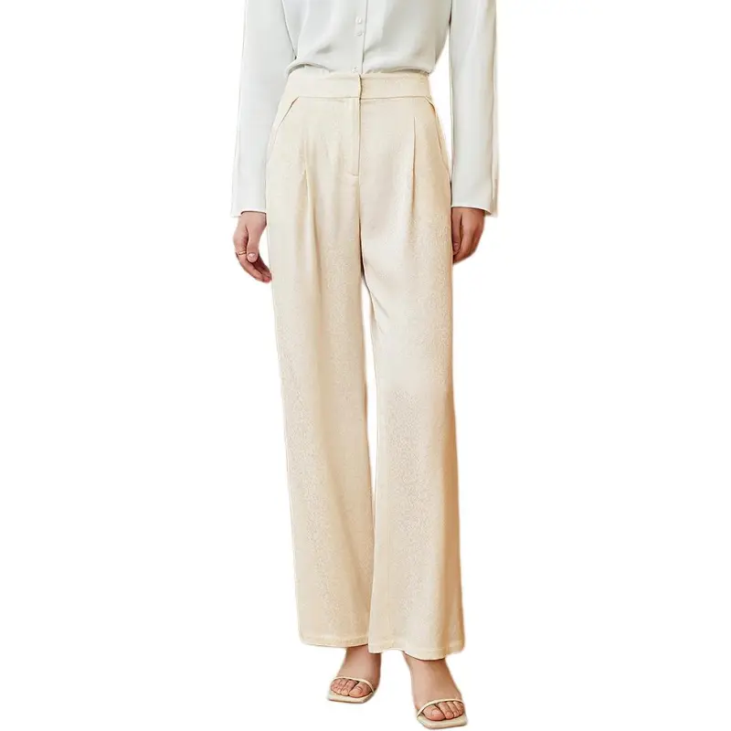 INSUN Casual Pants Women's Beige-3