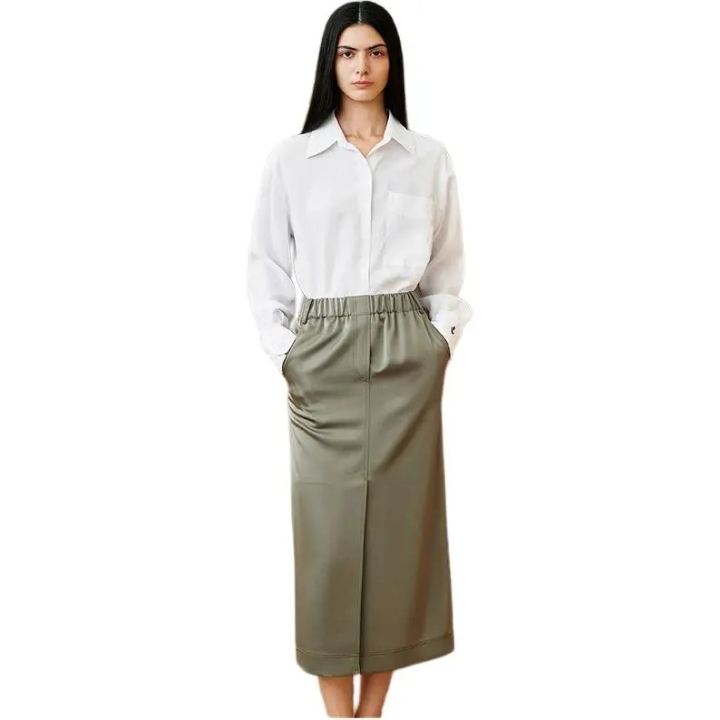 INSUN Casual Long Skirt Women's-2