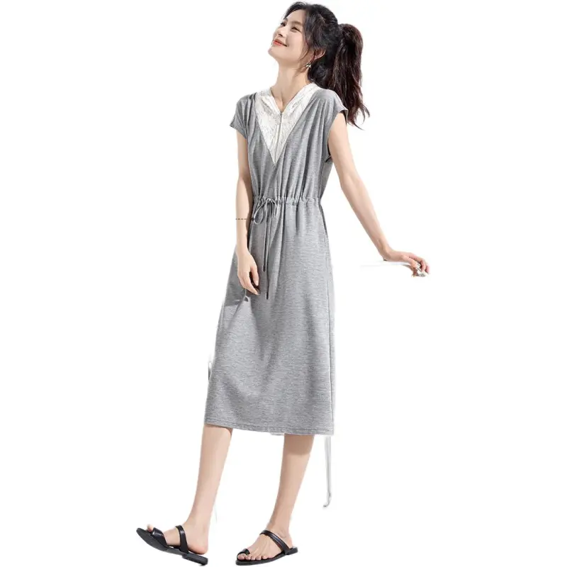 Mo Han Yi Mei Short Sleeved Dress Women's-1