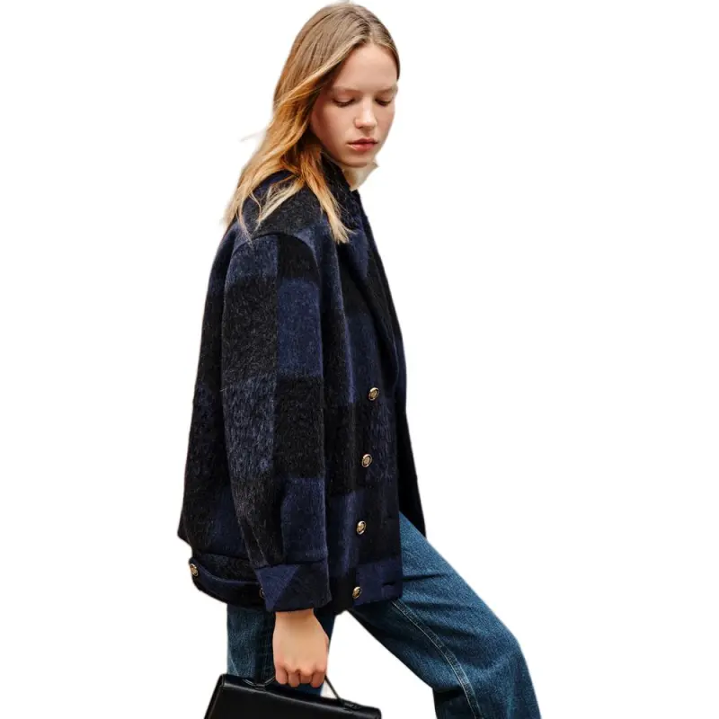 INSUN Coats Women's Navy Blue-4
