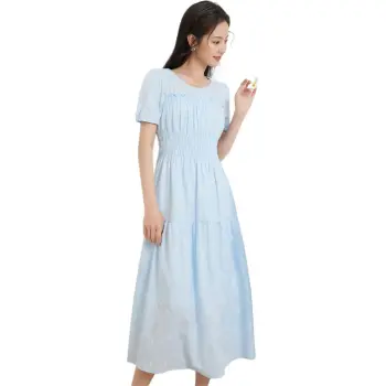 Love To Serve Short Sleeved Dress Women's Blue