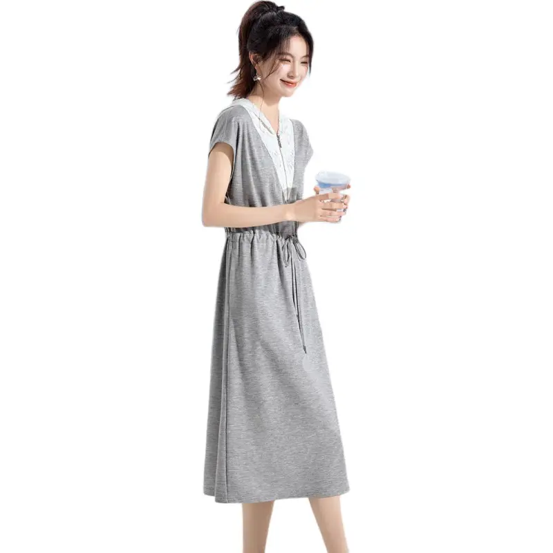 Mo Han Yi Mei Short Sleeved Dress Women's-2