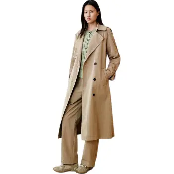 INSUN Trench Coats Women's Khaki