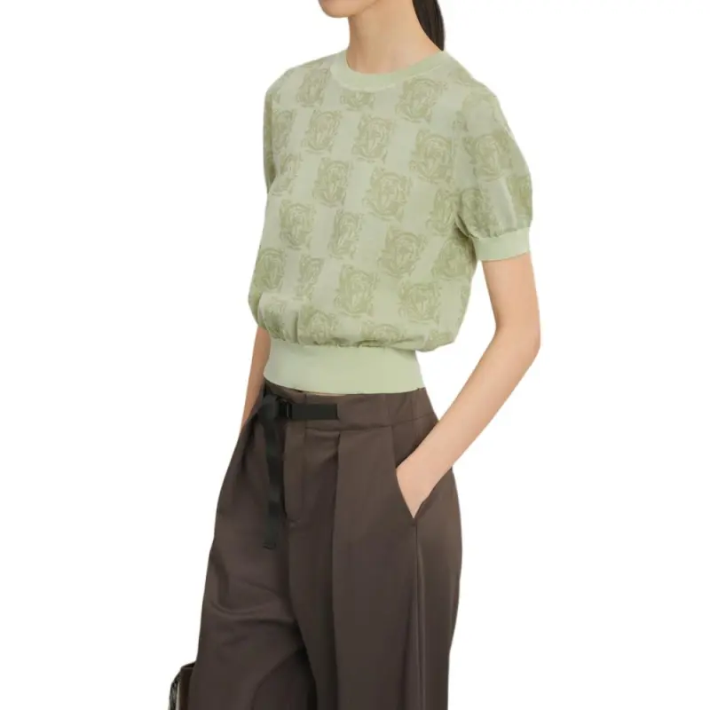 XG Crop Top Women's Light Green-3