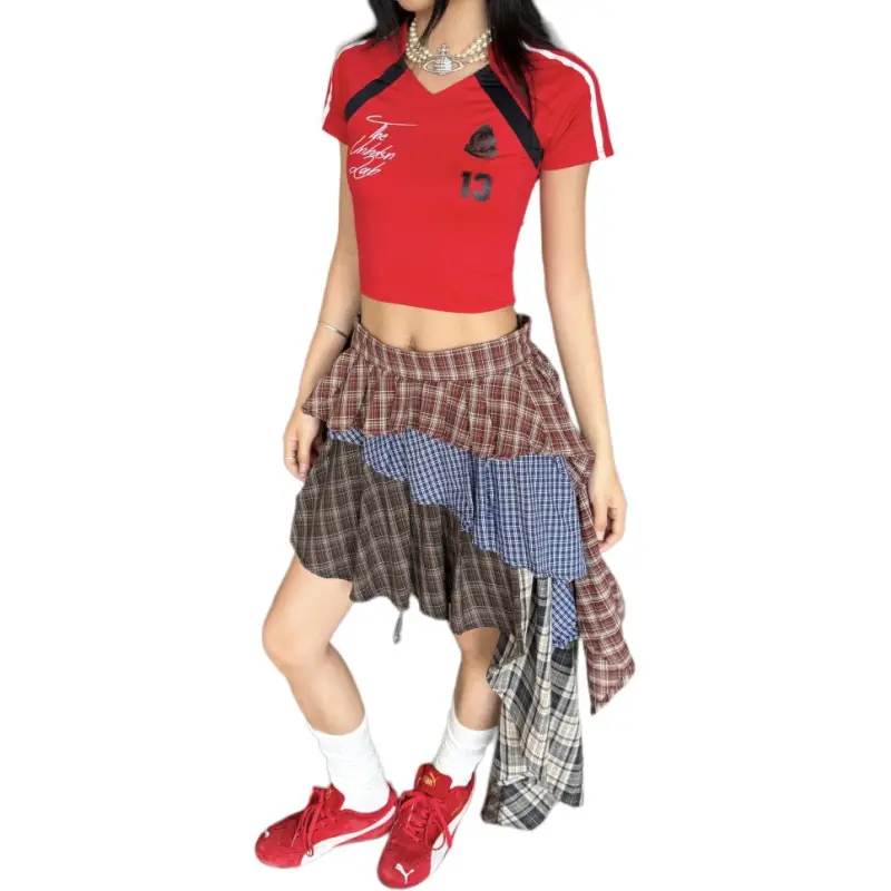 YINLEI Casual Short Skirts Women's-3