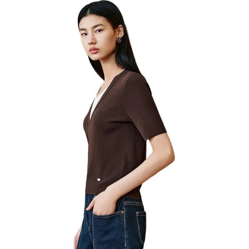 INSUN Knitwear Women's Coffee-5