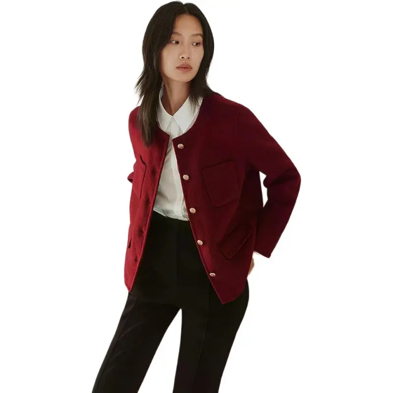INSUN Jackets Women's Burgundy-1