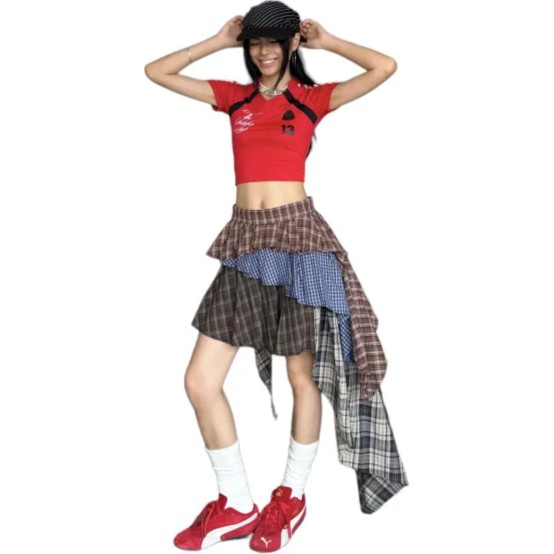 YINLEI Casual Short Skirts Women's-4