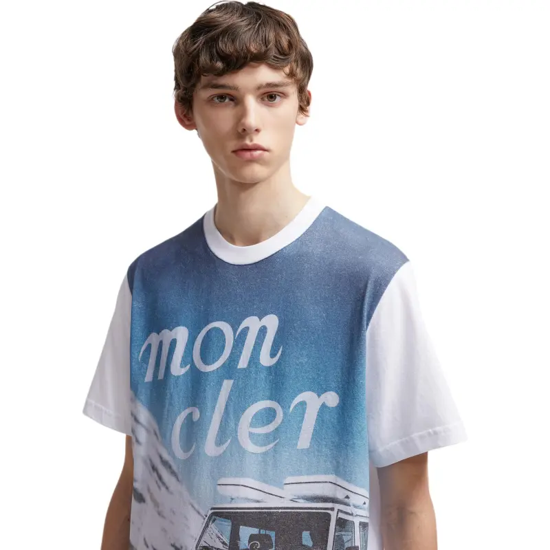 Moncler X Mercedes Benz Nigo Printed Cotton T Shirt-6