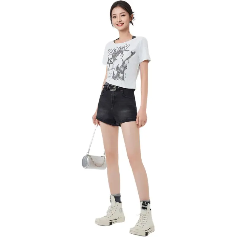 Love To Serve Denim Shorts Women's-4